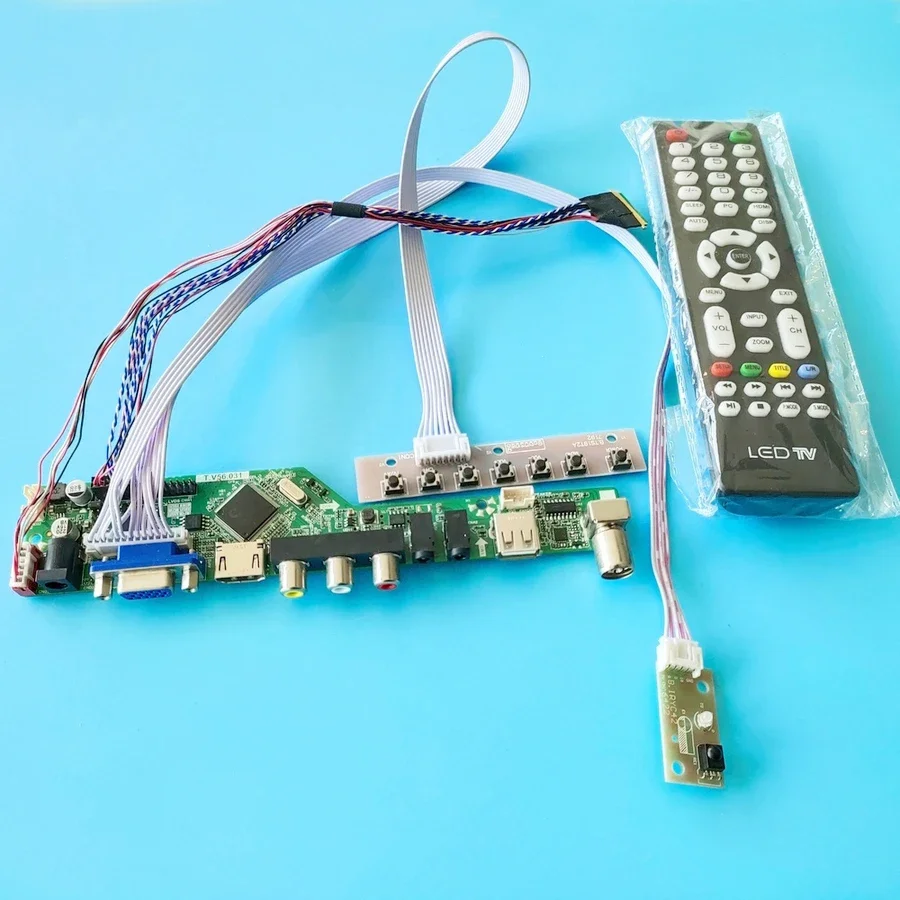 For LP173WD1-TLA1/TLC1/TLD1/TLE1/TLG1/TLN1/TLP3 Matrix Drive Control Board Kit LVDS WLED VGA USB AV Display 40 Pin 1600*900