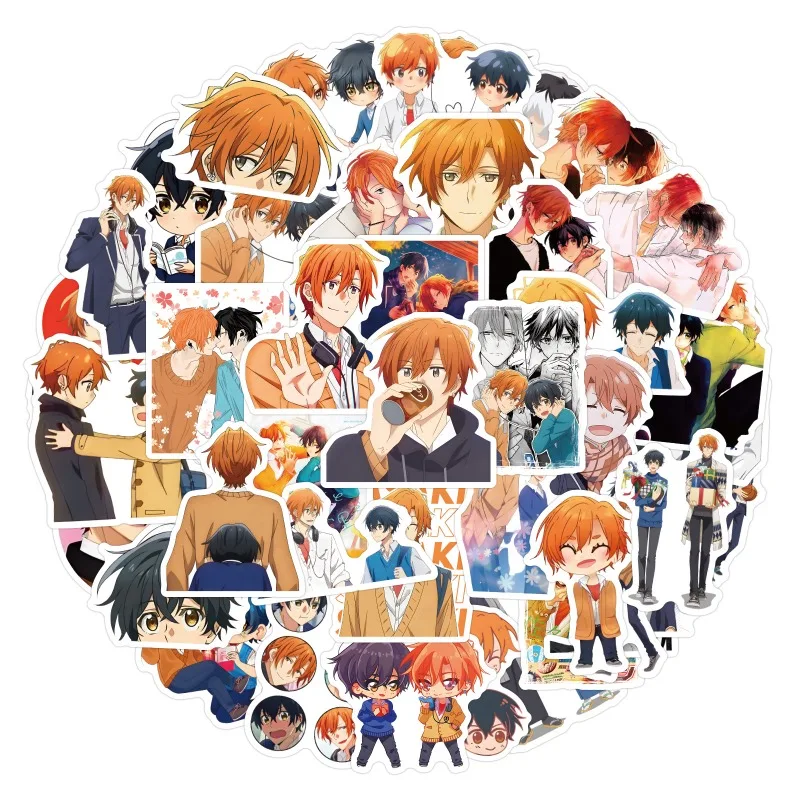 50pcs Anime Sasaki and Miyano Cartoon Graffiti Stickers Suitcase Water Cup Guitar Stationery Decoration Stickers