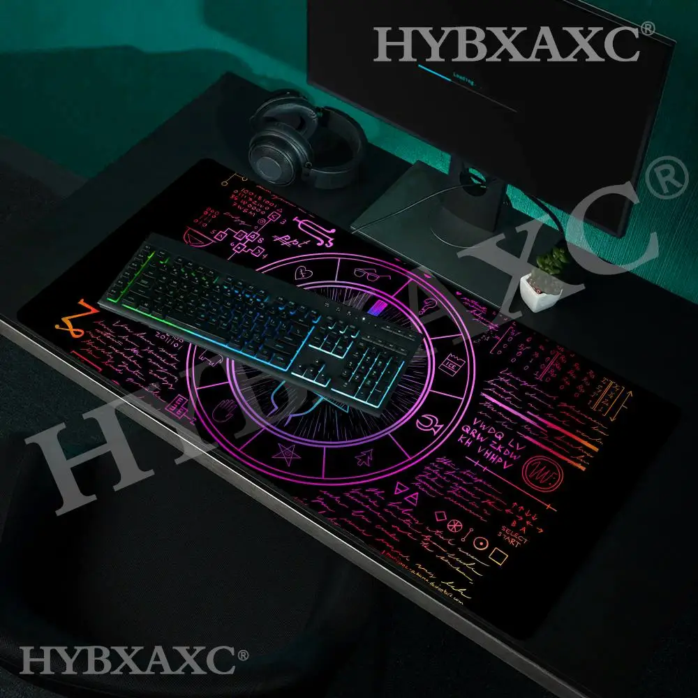 

HYBXAXC Xxl B-Bill Cipher Mousepad Computer Notebook Non-slip Keyboard Desk Mat Gamer Gravity Fall Mouse Pad Office Accessories