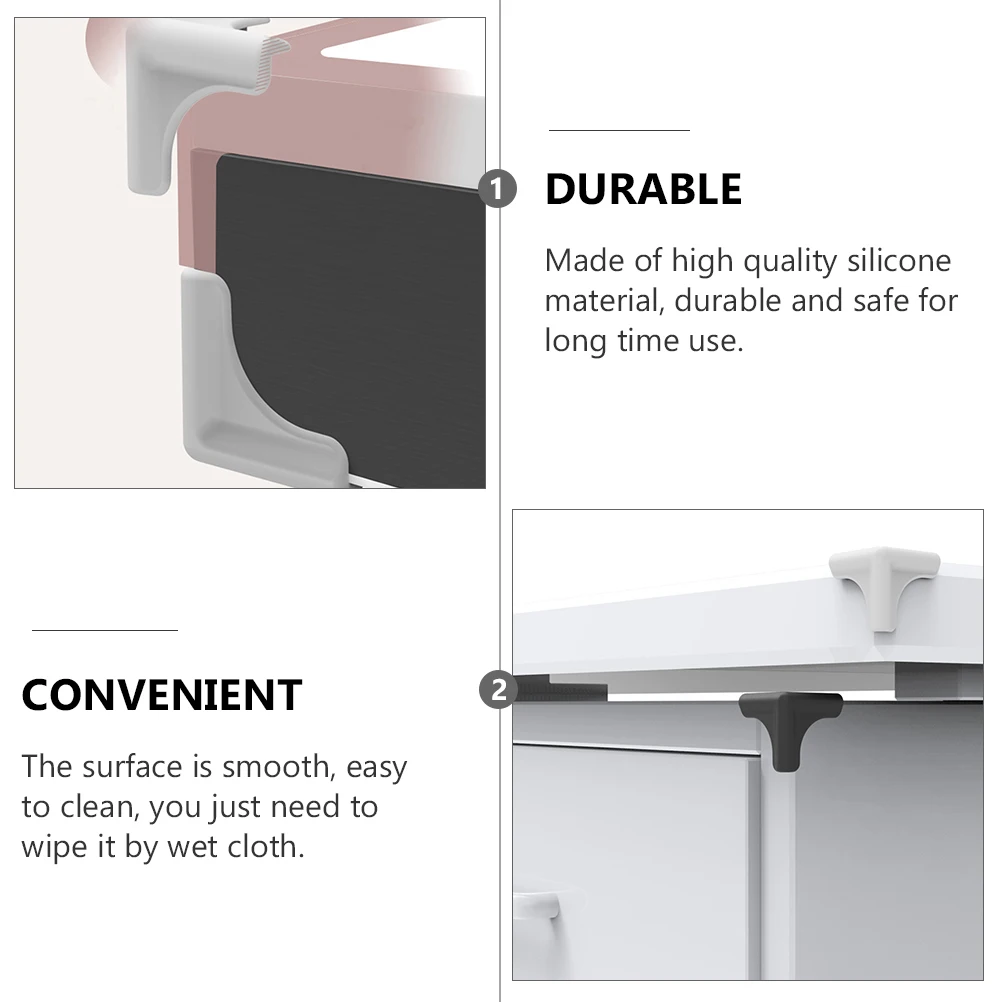 

4 Pcs Anti-collision Angle Corners Protector Guards Silicone Table Covers Edge Safety Protectors niture Desktop Child