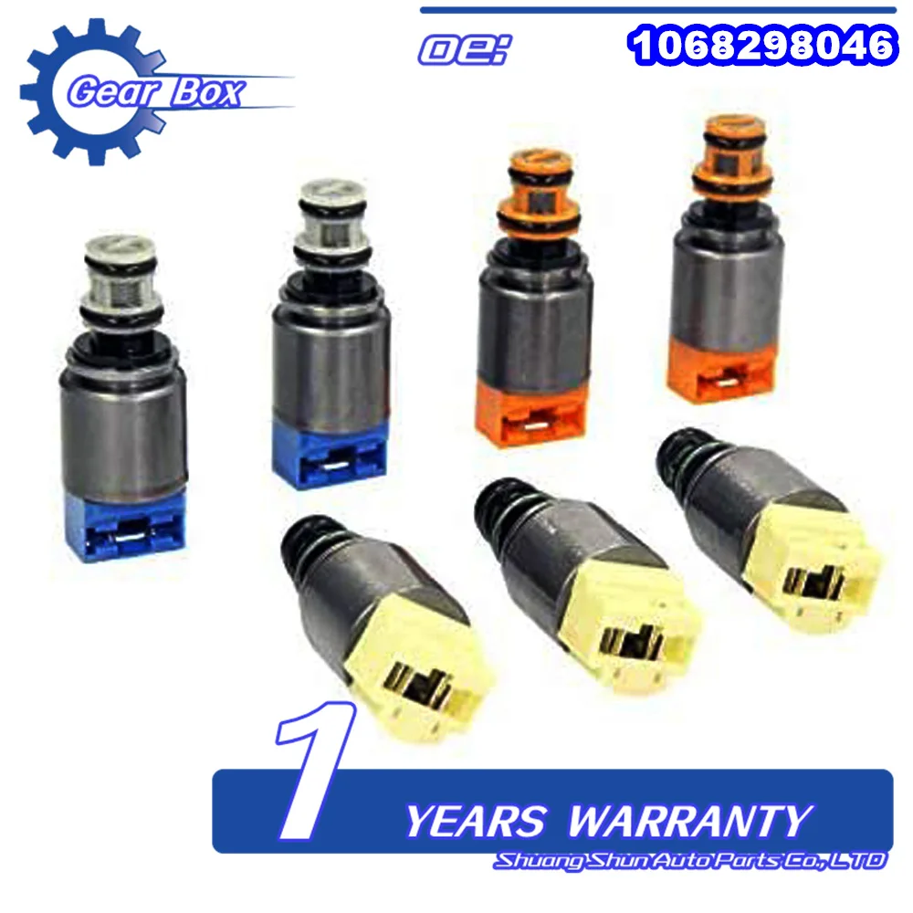 7 pz solenoide 6 hp21 6 hp28 1068298044 1068298046 1068298047 KIT solenoide di trasmissione per BMW X3 X5 AUDI A6 A8 Q7