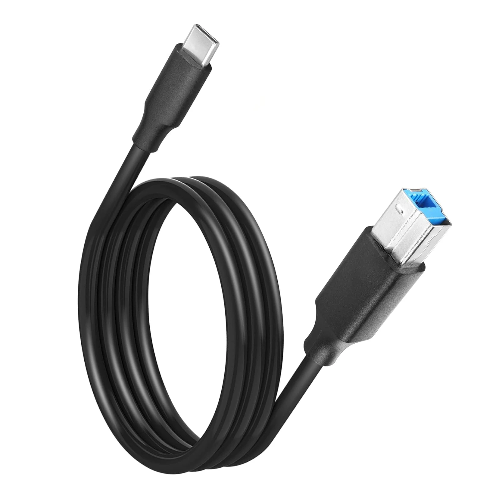 

1m/3ft USB 3.0 Type-C to Type-B Printer Cable Thunderbolt3 Compatible for Laptop Docking Station External Hard Drives Scanner