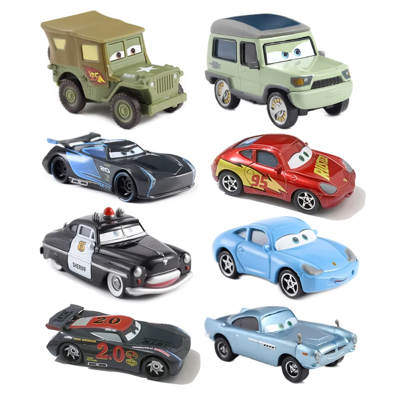 

Disney Pixar Cars 2 Cars 3 Lightning McQueen Storm Jackson Luigi Model Car 1:55 Metal Die Casting Racing Car Toys Birthday Gifts