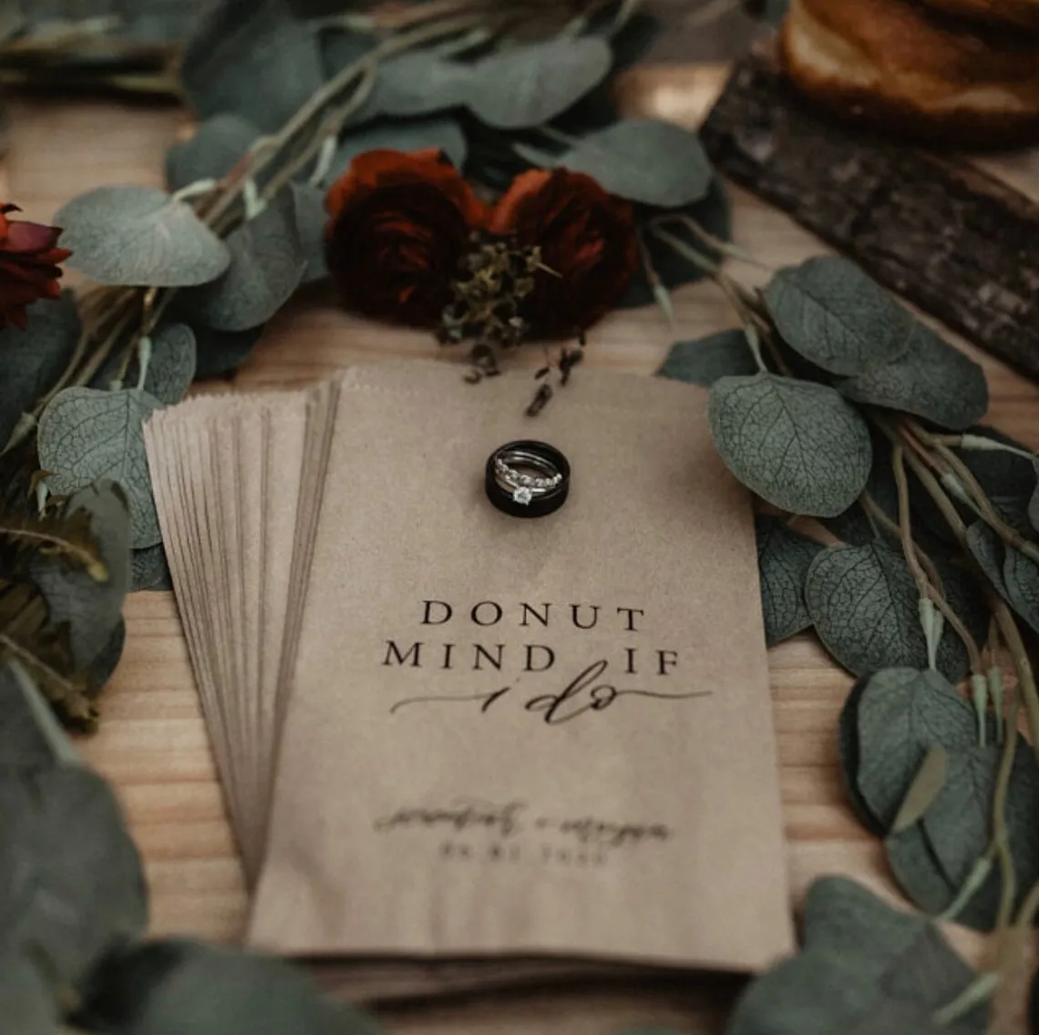 

25 шт., пакеты в виде пончика, сумочки для подарков, свадебные сумочки, персонализированные свадебные сумочки для подарков, сумочки на заказ