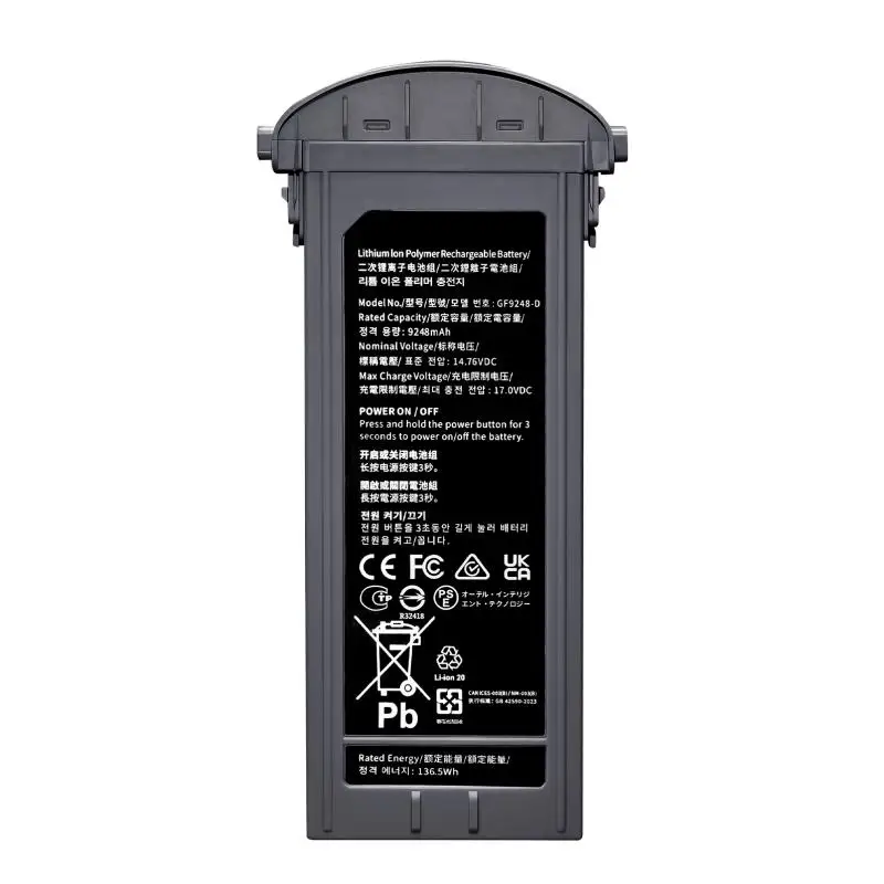 For EVO Max 4T/4N Series Universal Battery with 14.76V 9248mAh Ultra Long Endurance Suitable For EVO Max Drone Battery