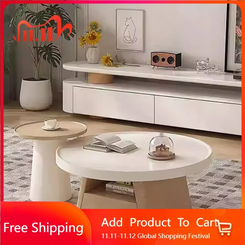 

Aesthetic Design Coffee Tables Minimalist Style Light Modern Coffee Table Elegant Storage Nordic Couchtisch Lounge Furniture