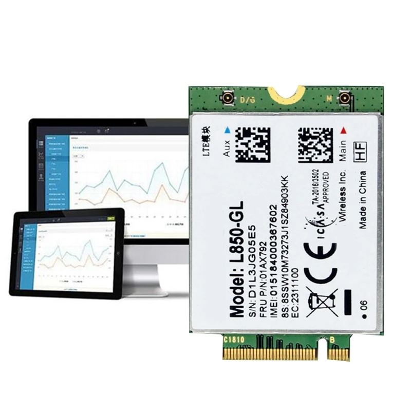 L850 GL WiFi Card 01AX792 NGFF M.2 Module for Lenovo ThinkPad T580 X280 L580 T480S T480 P52S