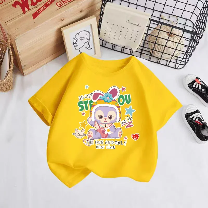 2024 Kids Cartoonone andonly best tine rabbit ​T-shirt Boy Girl Tee Kids tops For Children Short Sleeve Boys stitch T-shirt