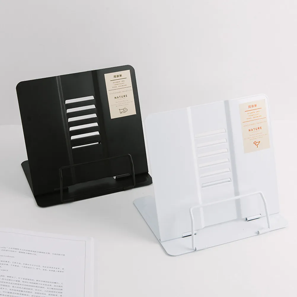 

Регулируемая металлическая подставка для чтения книг, планшетов, нот, портативная легкая подставка для чтения для дома, офиса, кровати