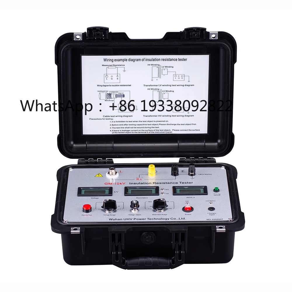 

GM-10kV Digital High Precision 5KV 10kV Digital Insulation Tester Meggar 10kV