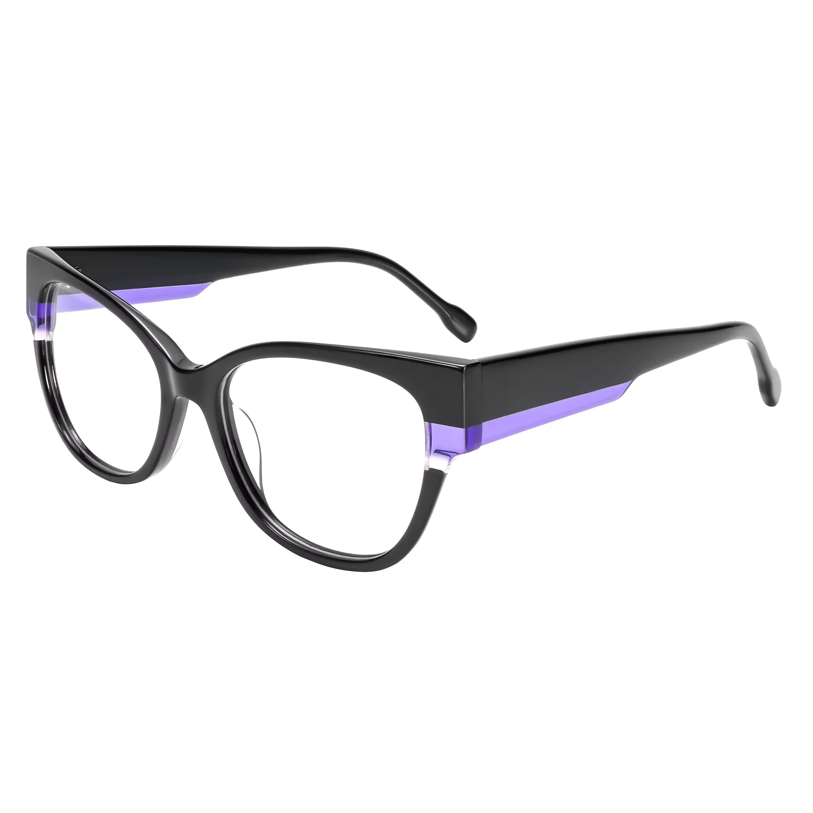 

VZONE Fashion Oversized Cat Eye Optical Frames Full Rim Laminated Premium Acetate Women Eyeglasses