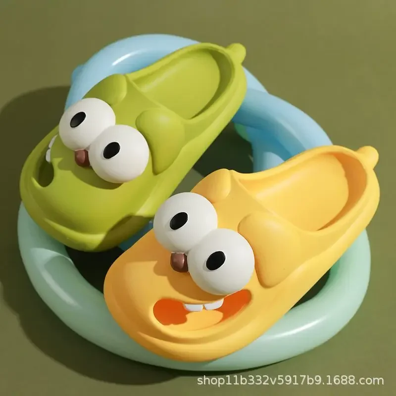 رائعتين الصيف داخلي في الهواء الطلق المرأة النعال المضادة للانزلاق سميكة القاع الكلب الكرتون تسد أحذية مريحة غطاء رأس مقاومة للانزلاق