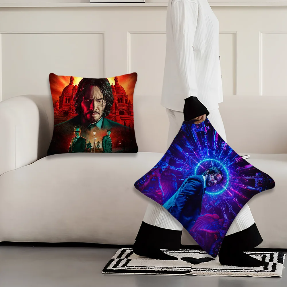 Film John Wick Chapter 4 Decoration Room Home Sofa living Office Car Nordic Simplicity Pillow Cover