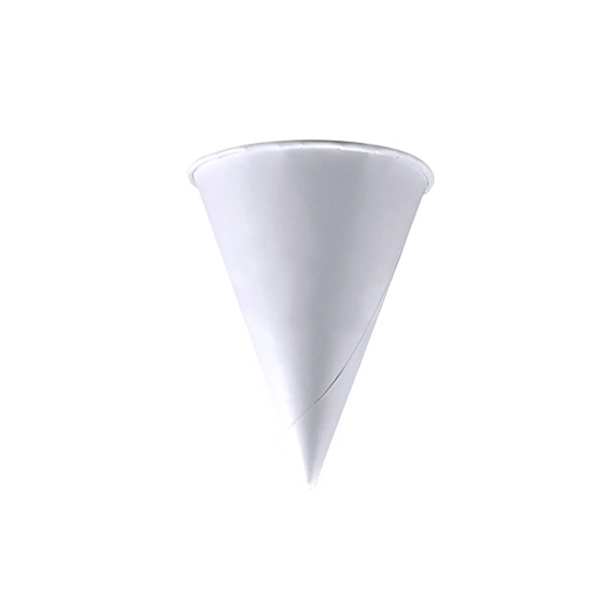 200PCS 37oz Disposable Cone Water Cups Paper Funnel Cups Snow Cone Cups - White paper drinking cup cone drinking cup