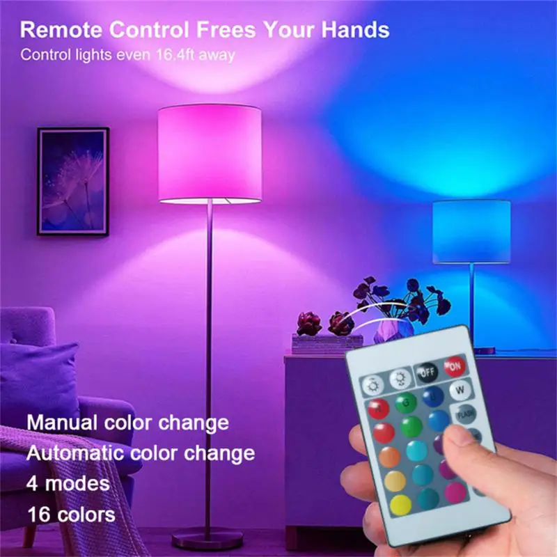 Smart Lamps App Control 16 Million Colors 1.5w E26 For Assisatnt Smart Bulb Remote Control Smart Rgb Led Light