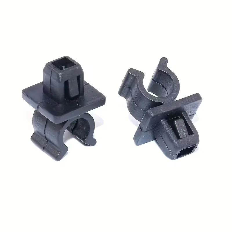 Universal Car Hood Support Rod Clips 10mm Black Plastic Retainer Clips Auto Maintenance Fastener Parts 20 Pack