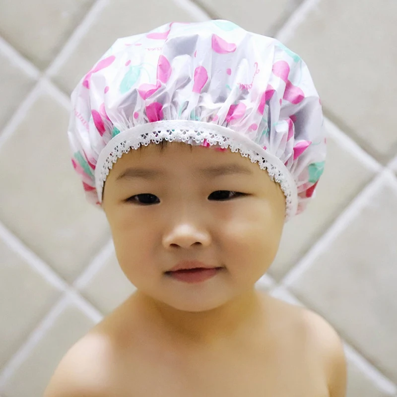 Children Baby Boys Girls Bathing Shower Shampoo Caps Waterproof Shower Bathing Hat Infant Toddler Baby Shower Caps