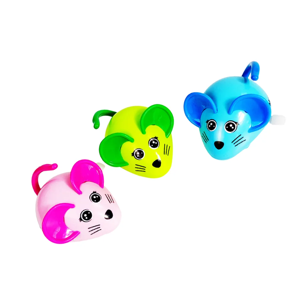 

3Pcs Clockwork Mouse Toys Semi Automatic Chase Mouse Toy for Cat Pet Supplies Random Color Pet Toy Semi Automatic Cat Toy