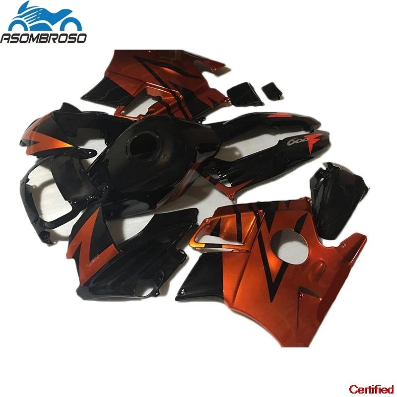 Orange black Fairing kit fit For Honda CBR600 F2 1991 1992 1993 1994  fairings CBR 600 f2  91 92 93 94 New Kits AX86