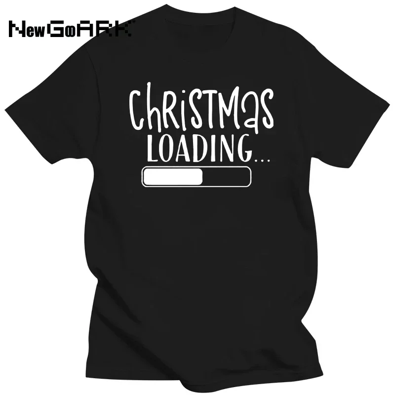 LE Short Sleeve Tees Men's T-shirt Christmas Loading Happy New Year Graphic Christmas Fashion graphic t shirts