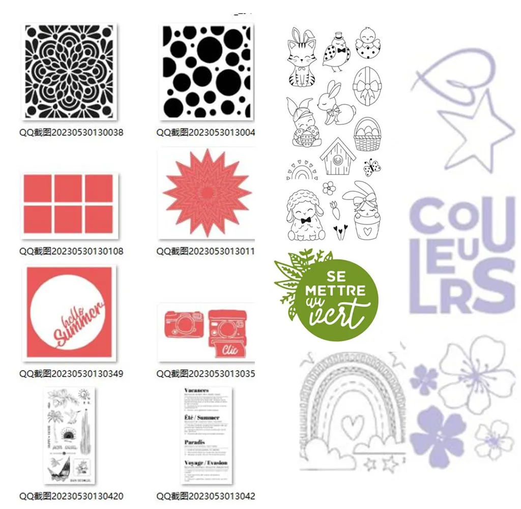 New French Clear Stamp For DIY Scrapbooking/Card Making A7253