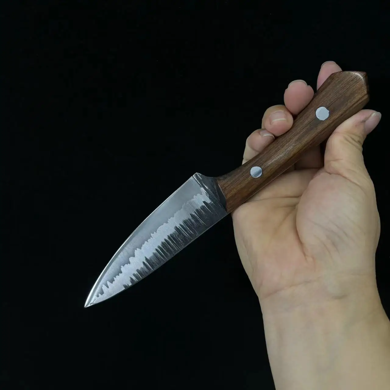 

4-дюймовый универсальный нож Gomai-awase, стальное лезвие BG42, острый тесак для очистки барбекю, кованые кухонные ножи ручной работы с деревянной ручкой