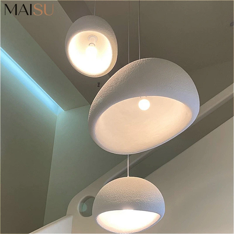 

2026 Wabi Sabi Ceiling Chandelier Modern E27 Pendant Light for Dining Table Living Room Bedroom Loft Bar Home Decor