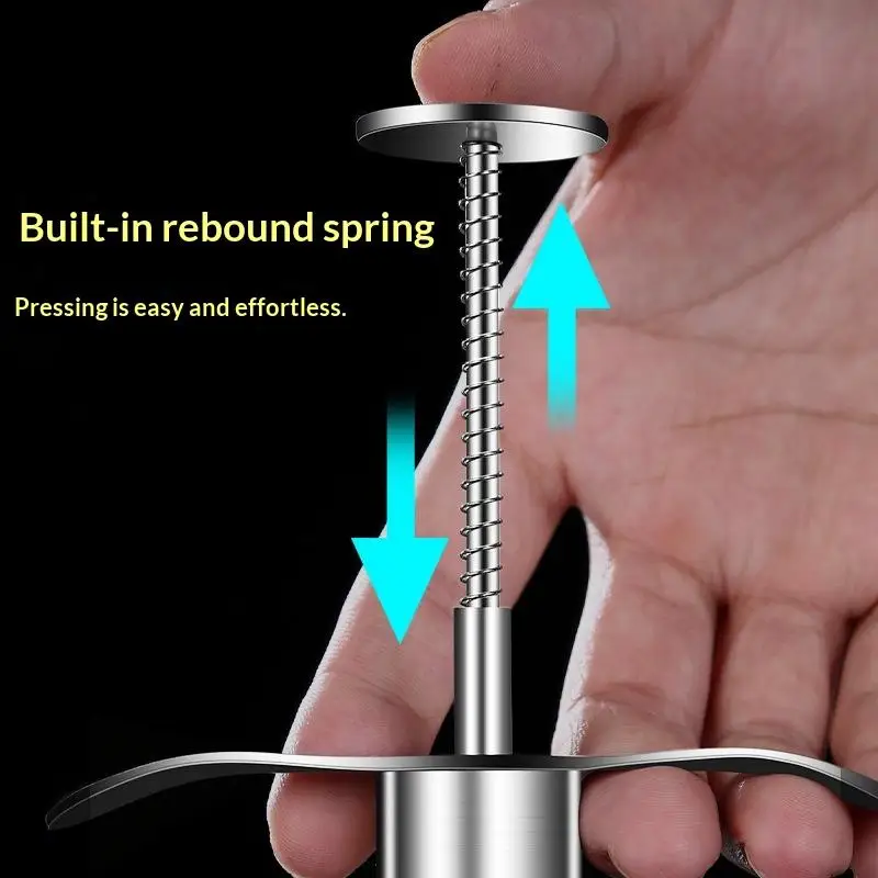 Stainless Steel Cherry Pitter Olive Corer Seed Remover Tool Multi-Function Fruit Pit Remover for Cherry Olive Date Easy to Use