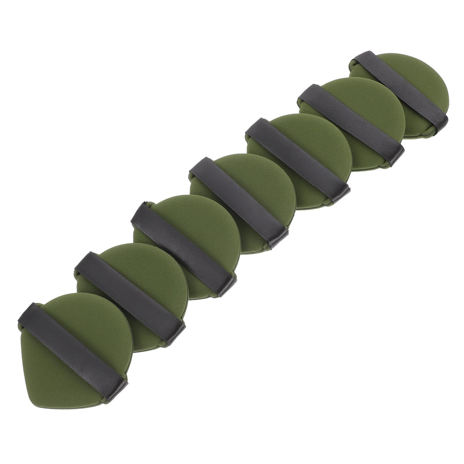 7 個両面パウダーファンデーションスポンジウェットドライ使用メイクアップツールルースフェイスパウダー