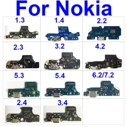 USB Charger Jack Board Module For Nokia 1.3 1.4 2.2 2.3 2.4 3.2 3.4 4.2 5.3 5.4 6.2 7.2 Usb Charging Port Connector Board Parts