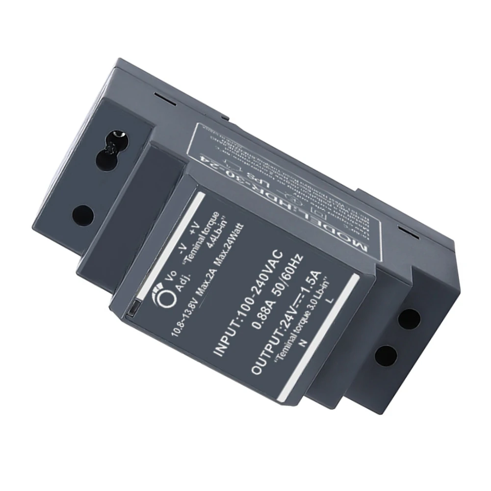 HDR-30-24 24V 30W 1.5A Ultrathin DIN Rail Switching Power Supply AC 100-240V DC Transformer For Industrial Control Panel