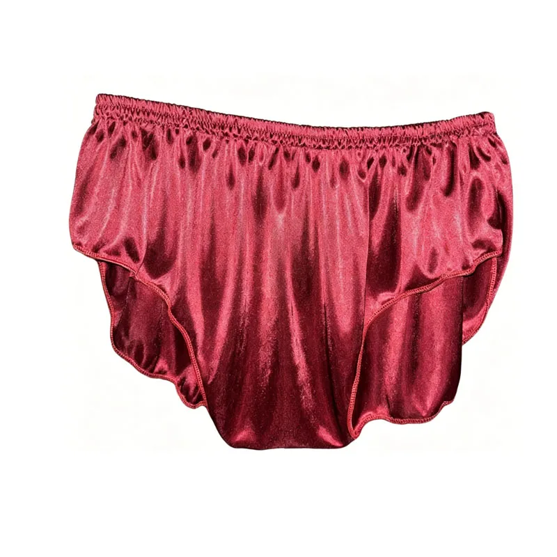 Sexy Elasticity Soft Silky Smooth Touch Panties High-waist Loose Briefs Home Sleeping Underwear Comfortable Breathable Women Man