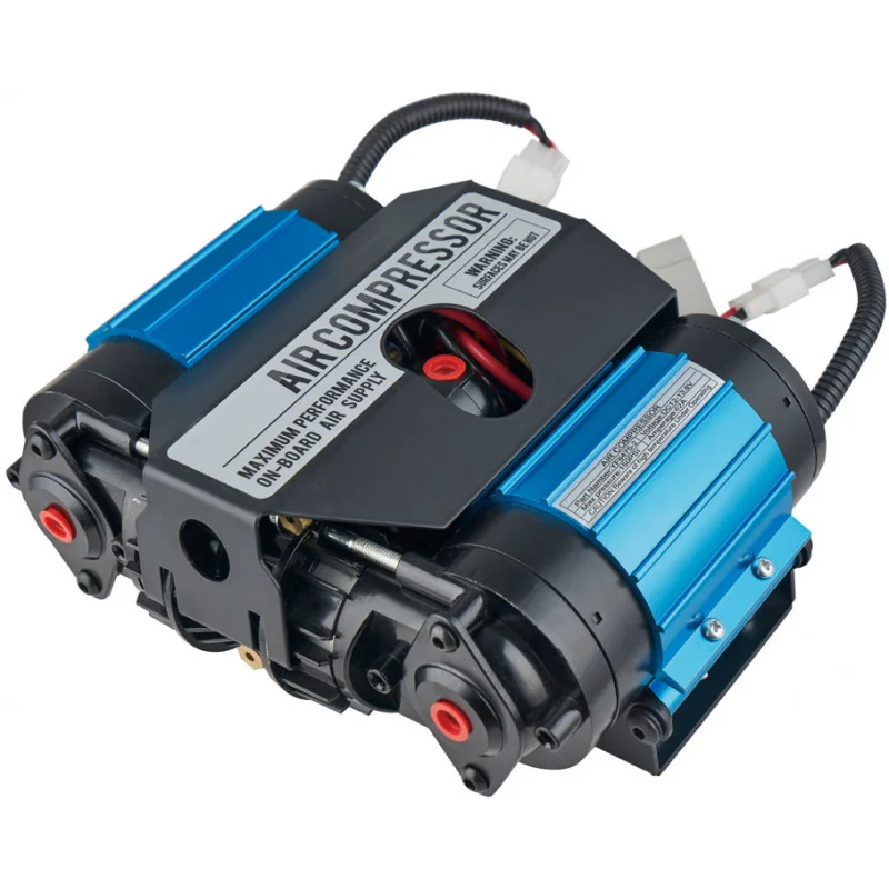 2025 ضاغط سيارة عالي التحمل بأسطوانة مزدوجة 4 × 4 منفاخ إطارات