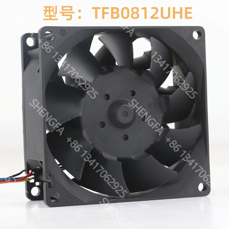 New Delta 5V 24V 48V 8038 80X80X38MM 8CM mainboard PWM Speed control Server Brute Force TFB0812UHE cooling fan DC12V 2.34A