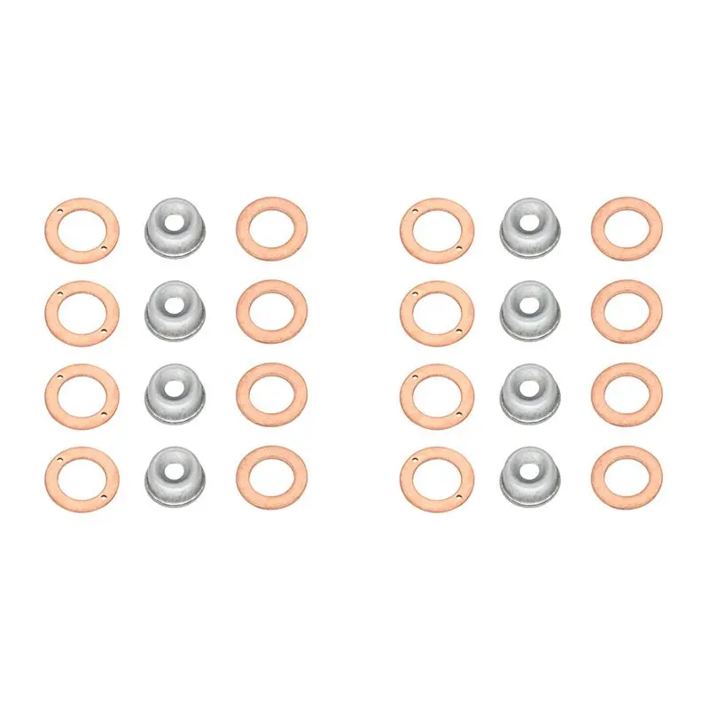 2PCS Injector Seal Kit Heat Shield Gaskets 19077-53650 15841-53622 15221-94020 for Kubota D905 D1005 D1105 V2203 V3300
