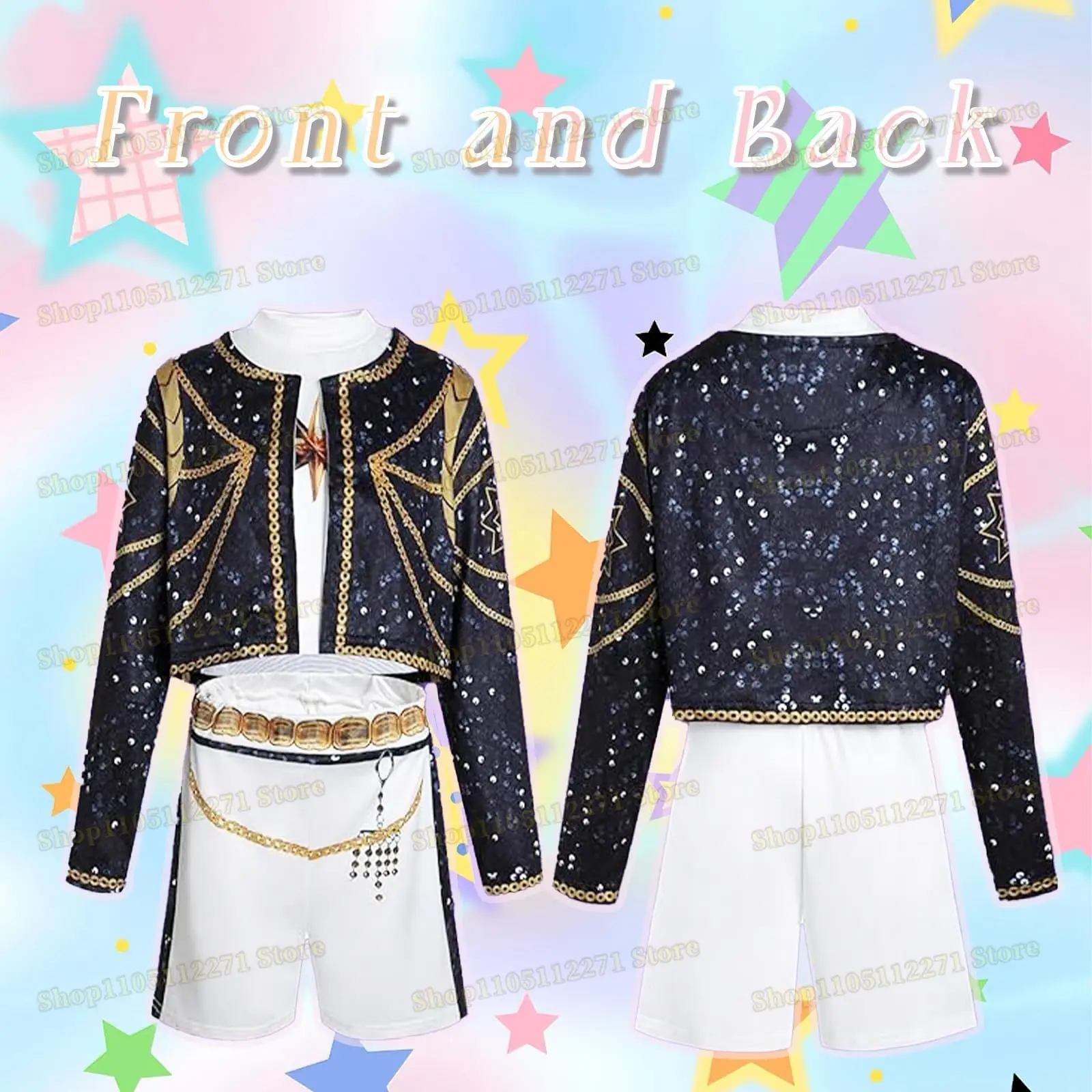 New 2025 Anime KPop Huntrix Zoey Mira Rumi Demon Hunters Cosplay Costume Girls White Black Golden Halloween Outfit