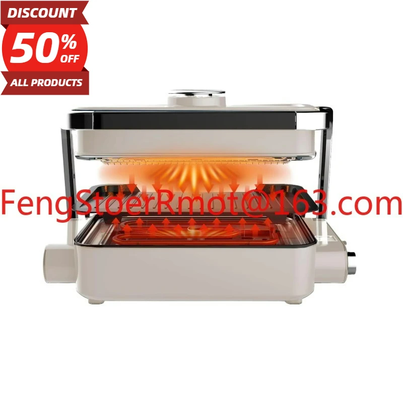 

Outdoor electric barbecue pan, removable design, French temperature control, non-stick PTFE household