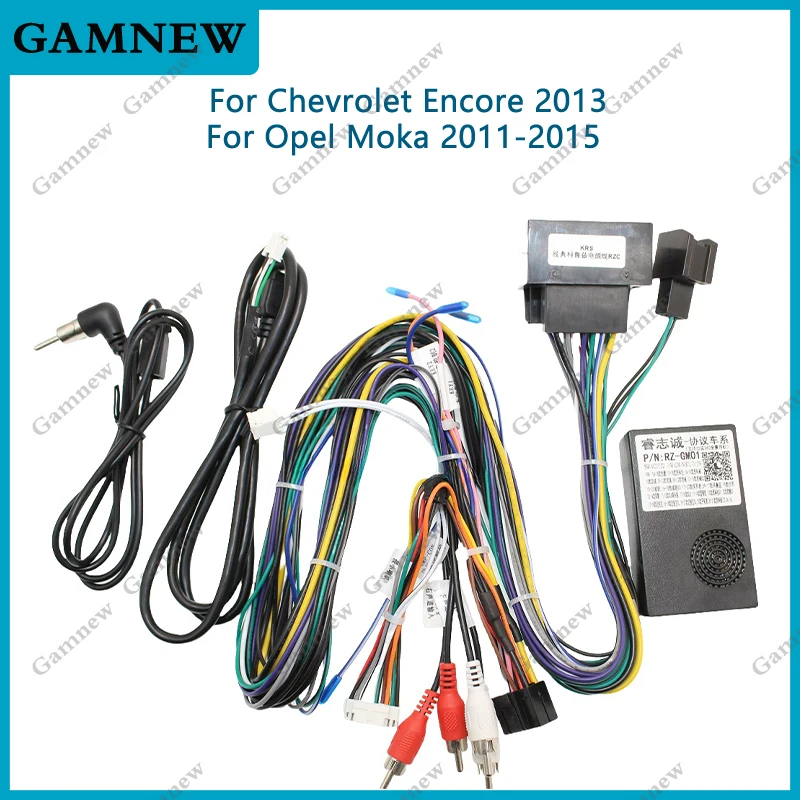 Car 16PIN Audio DVD Player Power Calbe Adapter With Canbus Box For Chevrolet Encore Opel 2013 Stereo Plug Wiring Harness