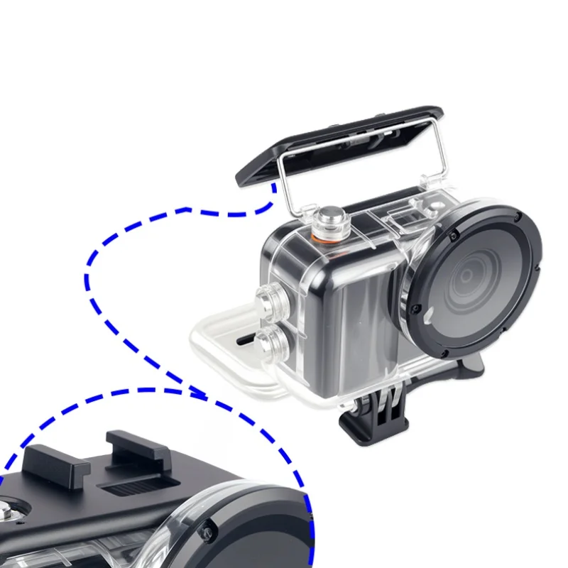 

50M Waterproof Case for Insta360 Go Ultra Double Snap Fasteners Cover Camera Accessories