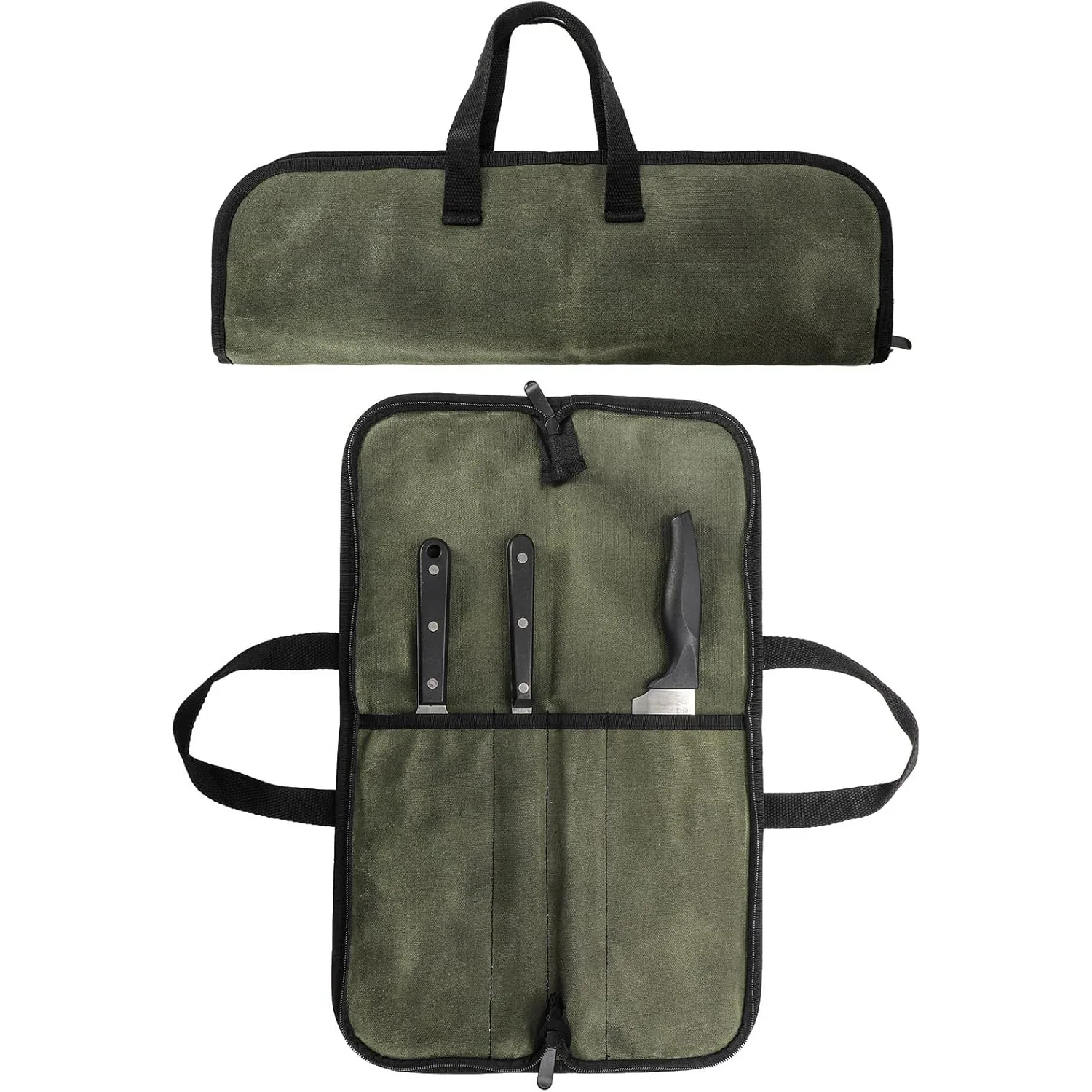 

Camping Knife Roll Bag - Waterproof Chef's Tool Organizer for Outdoor Cooking | Portable & Durable with Multiple Pockets 캠핑용품