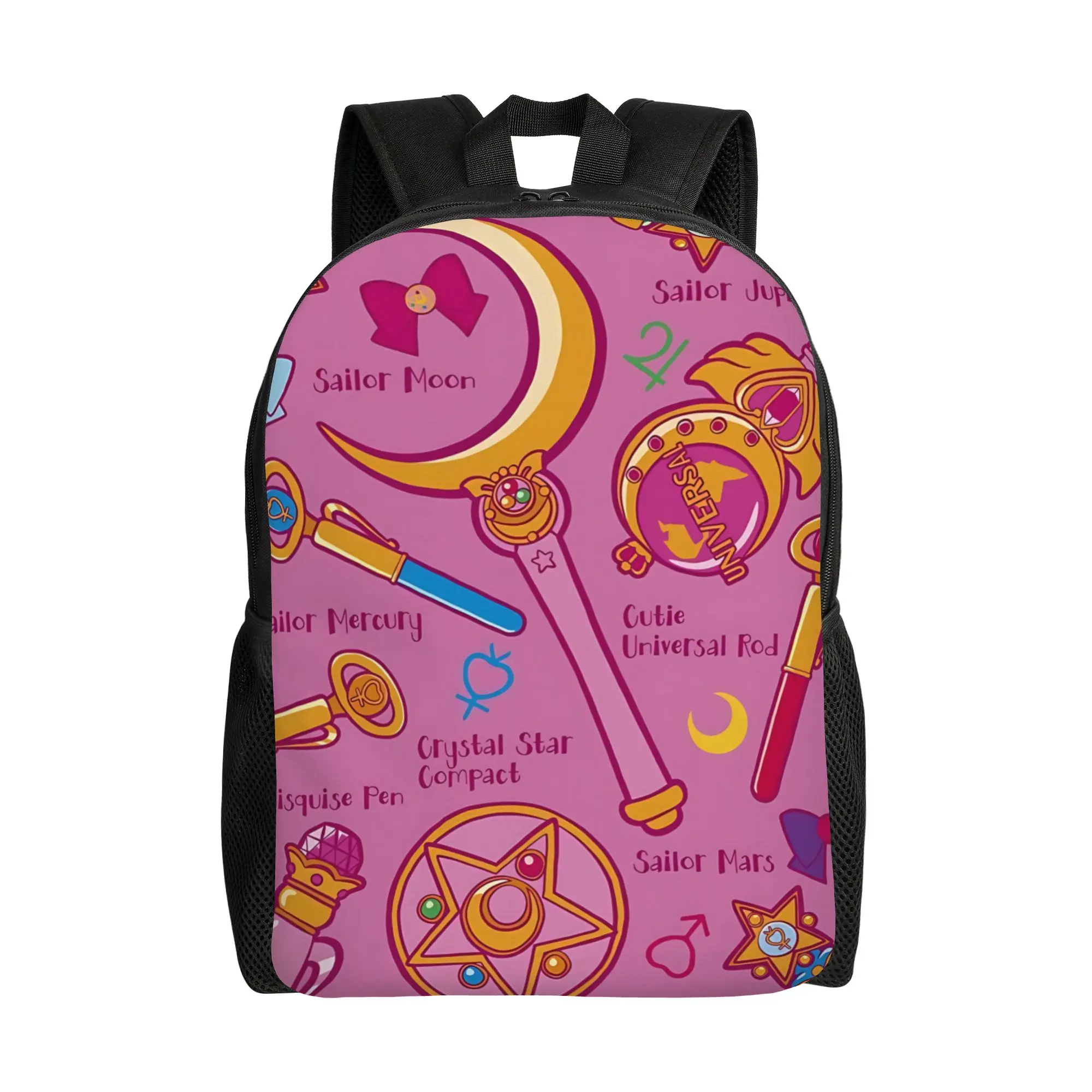 

1Piece Red New School Year Laptop Bag Pretty Guardian Sailor Moon Men Women Adult Backpack