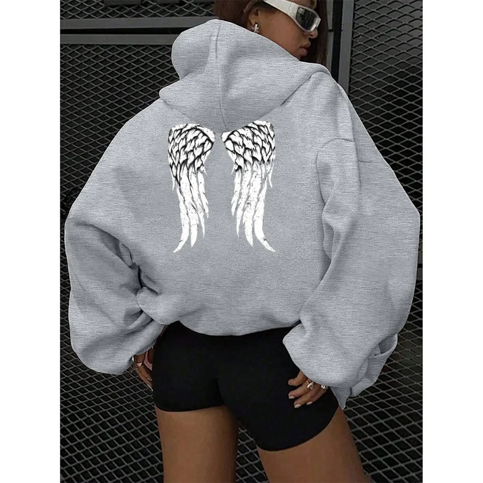 

Women Sweater Hoodies Winter Casual Printed Sports Pullovers Comfortable Velvet Long Sleeve Sweater Winter Woman Clothes 2025