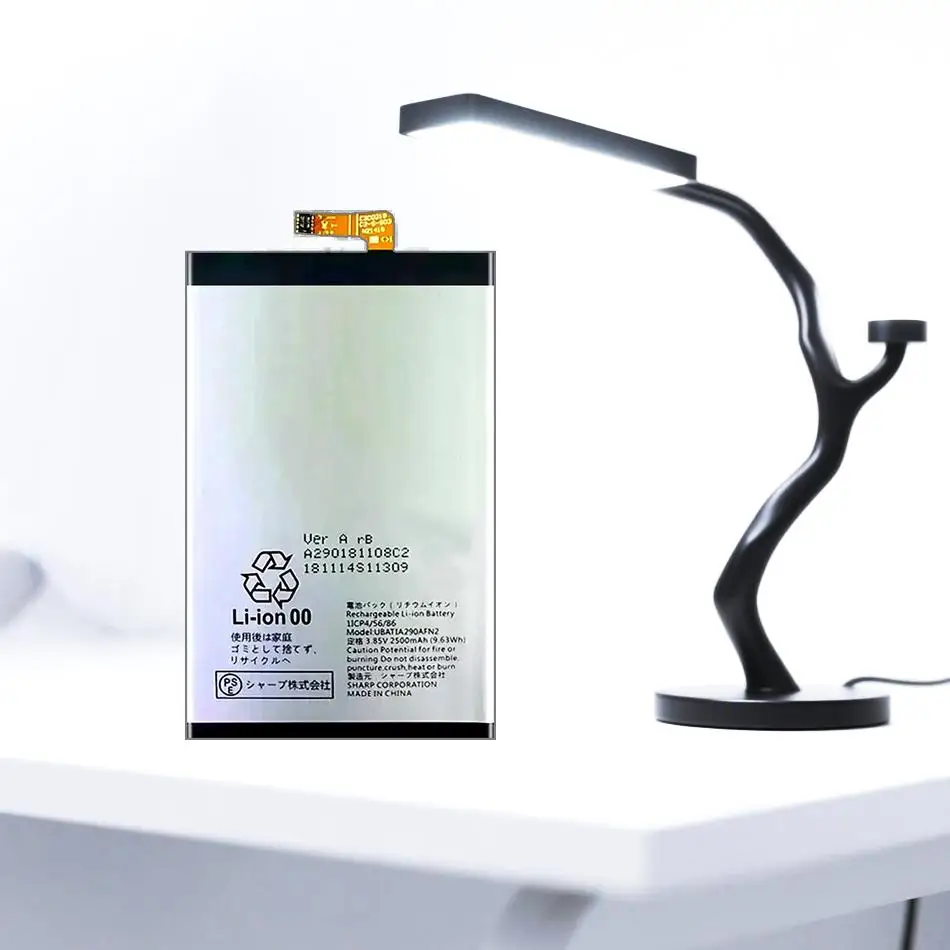 

Mobile Phone Battery Good Low-Temperature Performance Premium Replacement 2500Mah For Sharp UBATIA290AFN2