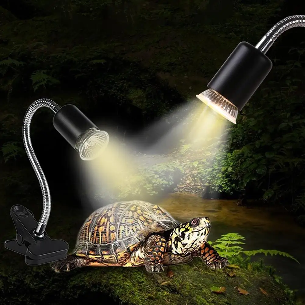 Turtle Sun Back Lamp Adjustable Heat Lamp Reptile Turtle Tank Accessories Suitable For Aquatic Animal And Plant Lighting