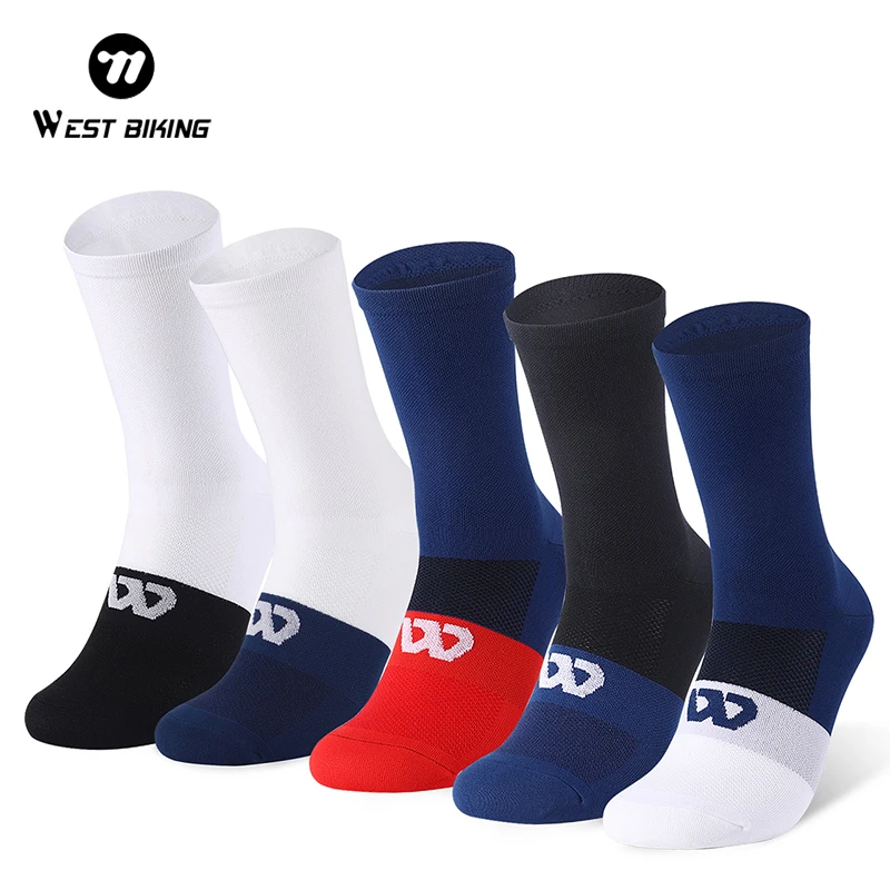 WEST BIKING Professional Breathable Cycling Socks High Quality Road Bicycle Racing Socks Women Outdoor Sports Sport Socks