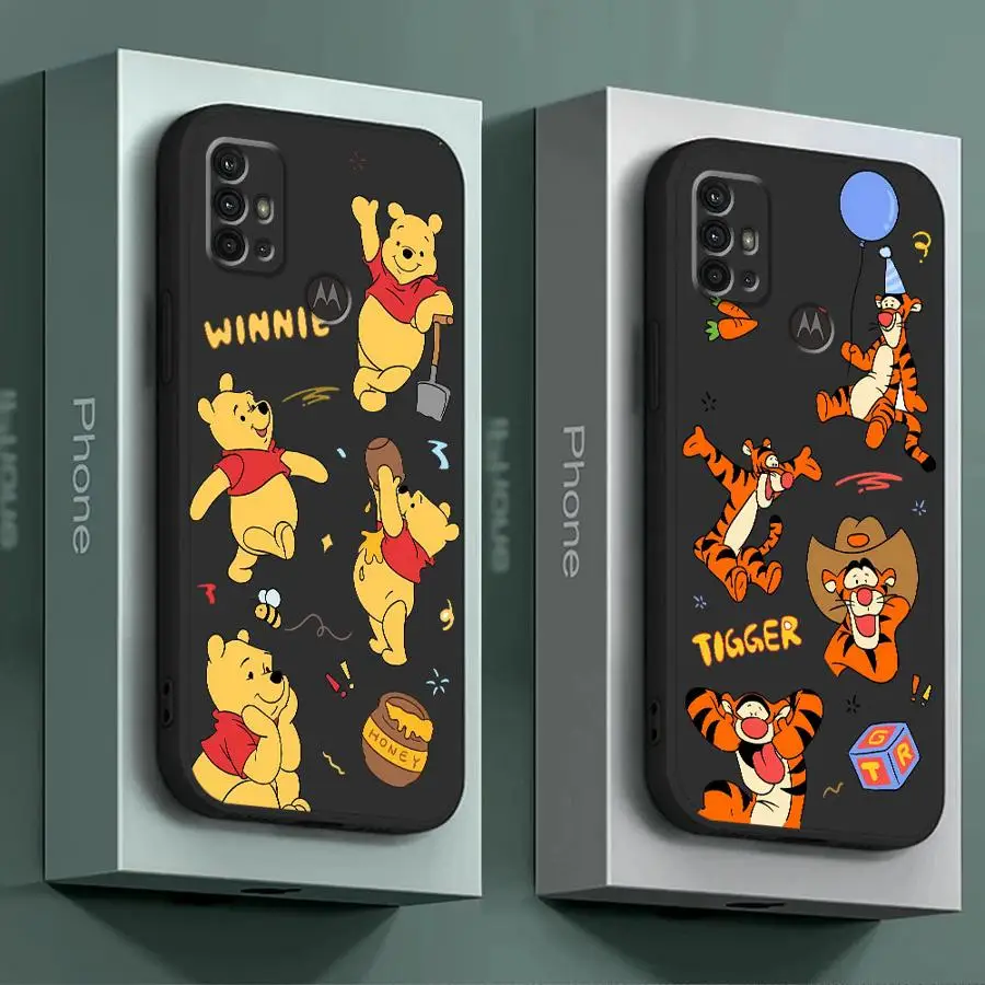 Disney Winnie Bear Tigger Case for Motorola Moto G9 Plus Play Power G200 Edge 20 Pro Lite 30 Pro 30 Neo 40 Pro One Fusion Plus