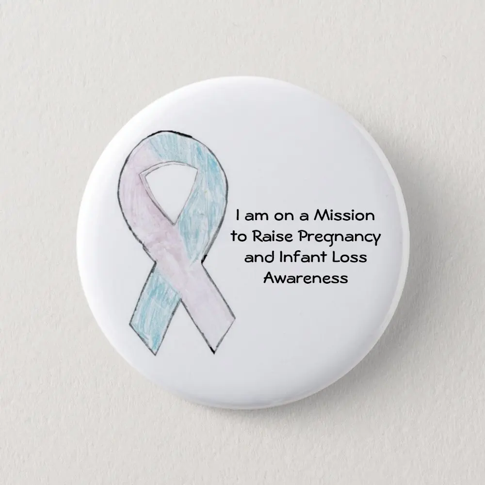 Pregnancy And Infant Loss Awareness  Soft Button Pin Funny Creative Jewelry Women Cute Gift Metal Lapel Pin Fashion Collar Hat