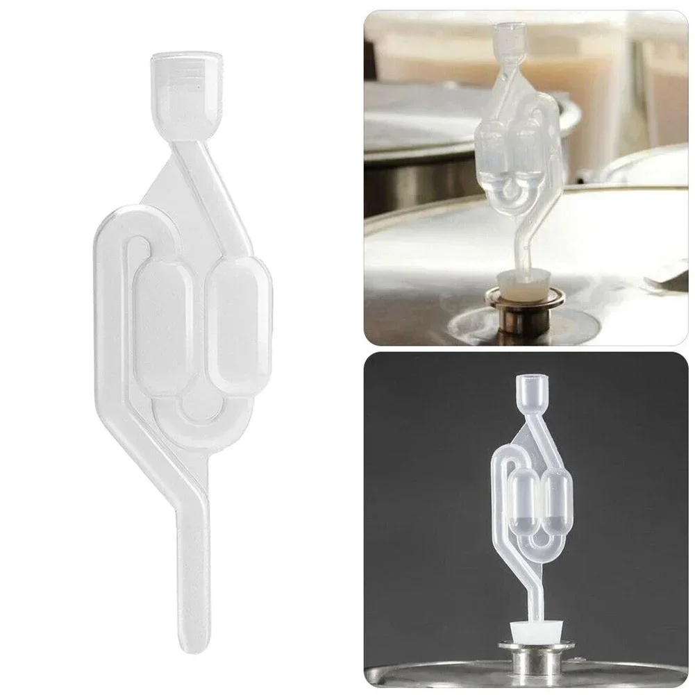S-Shape Airlocks ,Homebrew Bubble Airlock Carboys Stopper Fermenter Seal Valve with Food Grade Grommets Wine Making Equipment