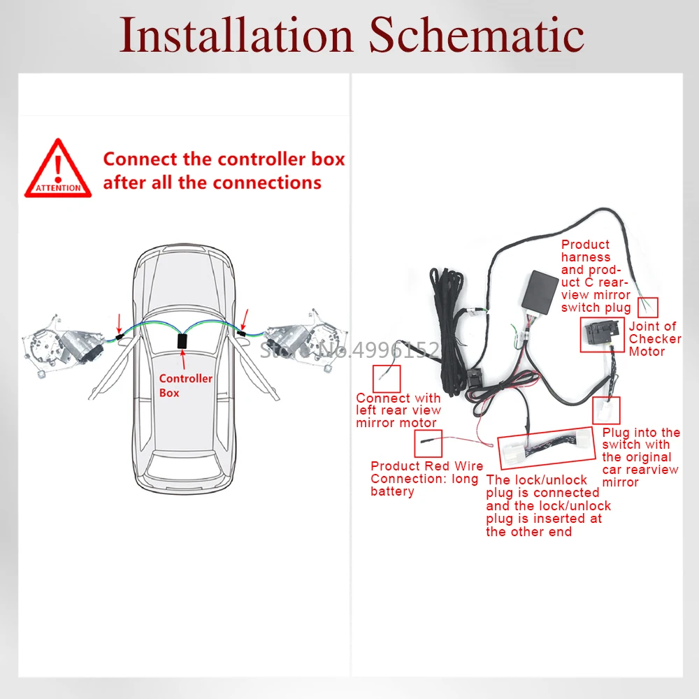 Kit plegable para espejo retrovisor lateral de coche, actuador plegable con Motor eléctrico, para HONDA CRV G4 2013-2016