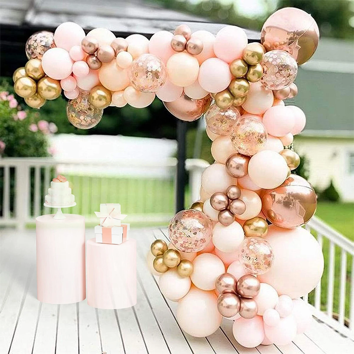 

Pink Rose Gold Macaron Balloons Garland Arch Kit Birthday Party Decor Kids Wedding Party Supplies Baby Shower Decor Latex Ballon